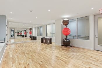 24- Hour fitness center and yoga room